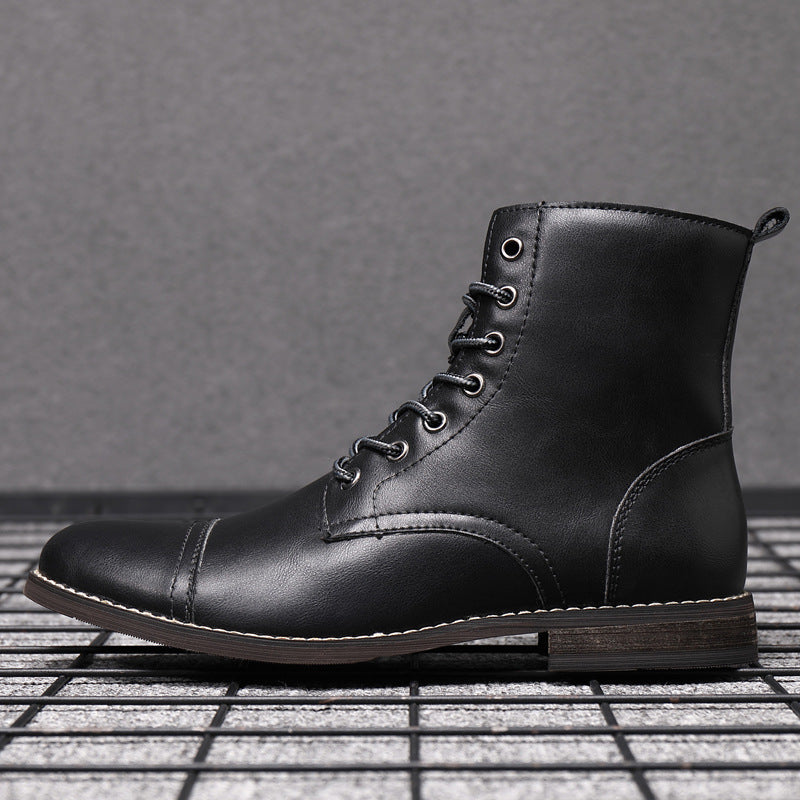 Elyvora™ | Bottes Élégantes en Cuir pour Homme