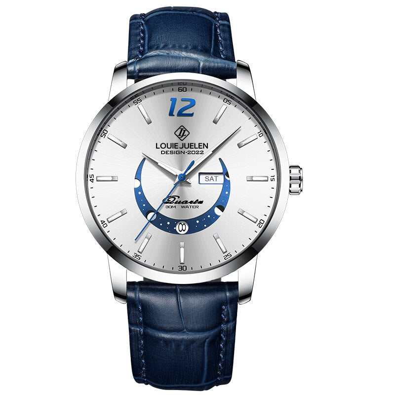 Montre Élégante avec Phases Lunaires