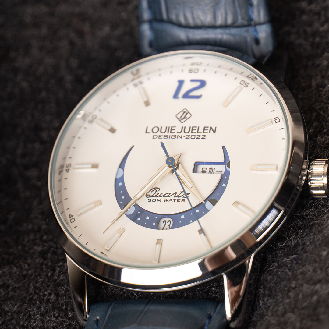Montre Élégante avec Phases Lunaires