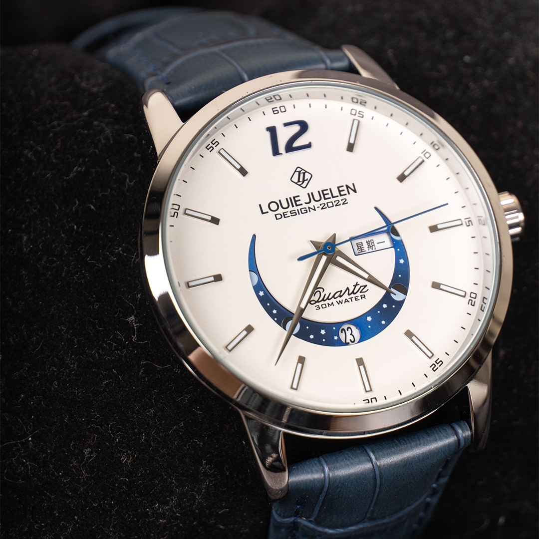Montre Élégante avec Phases Lunaires