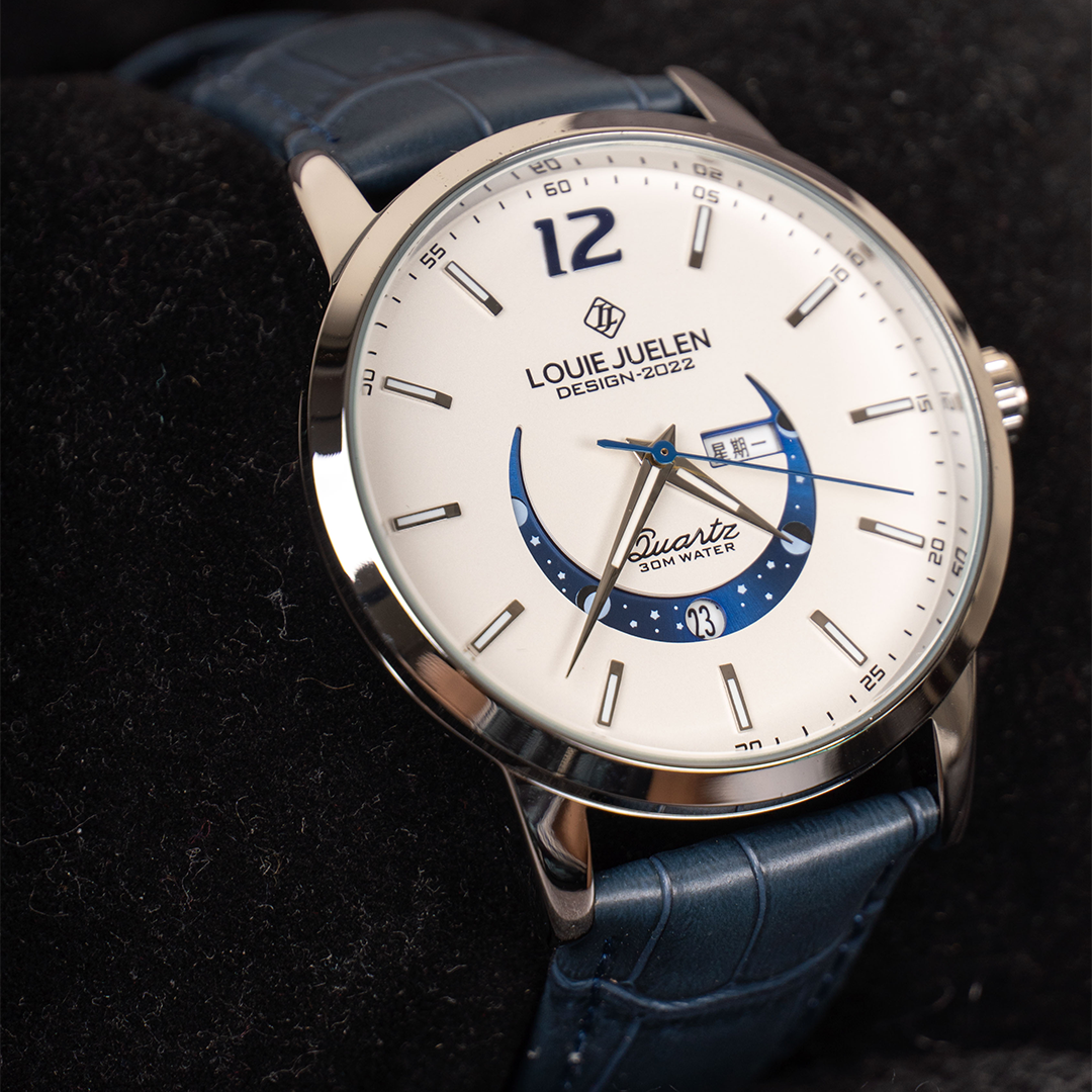 Montre Élégante avec Phases Lunaires