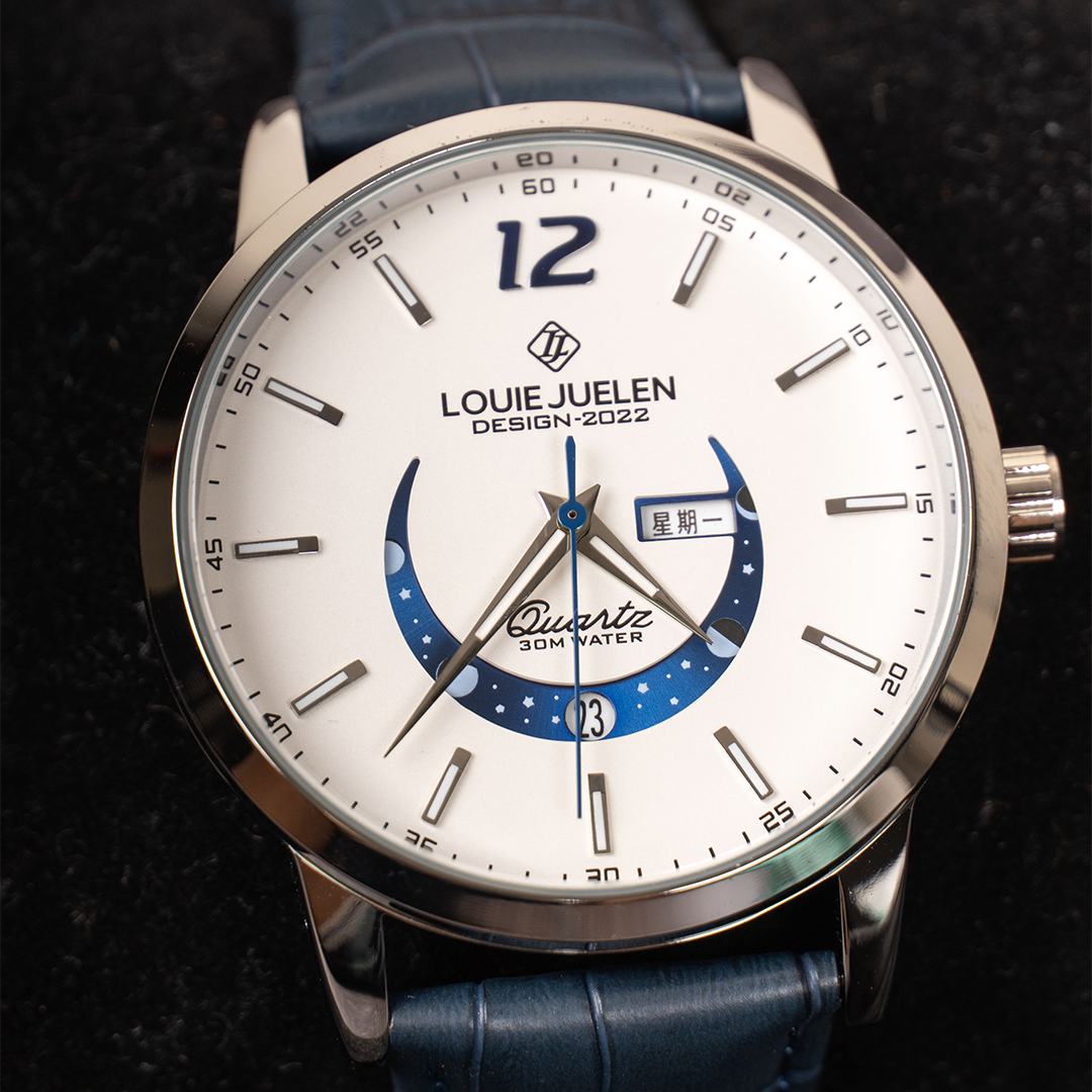 Montre Élégante avec Phases Lunaires