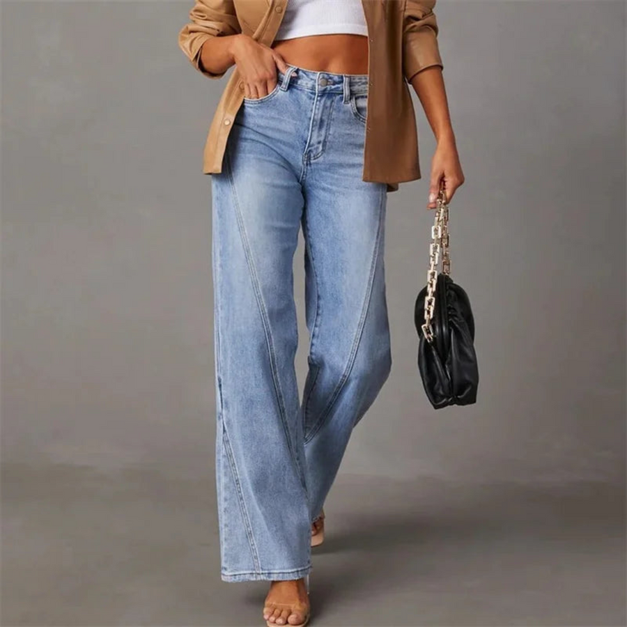 Nyla™ | Jeans Évasés Élégants à Taille Haute