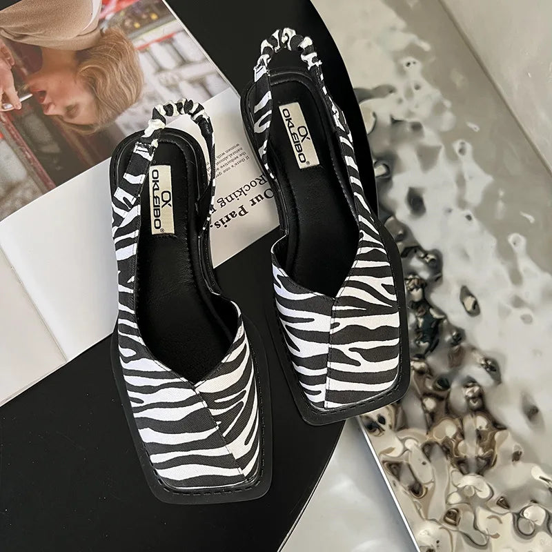 Liasa™ | Sandales Slingback Élégantes à Bout Carré