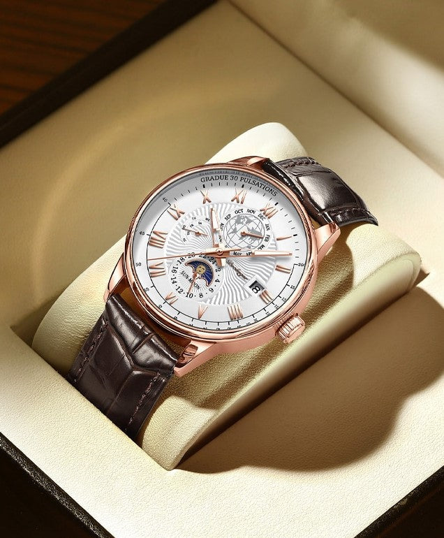 Montre de Luxe à la Mode en Quartz Léger
