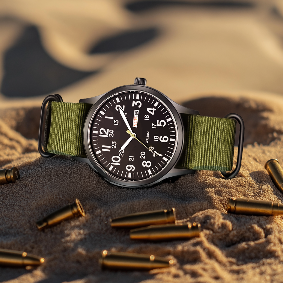 Montre de terrain durable