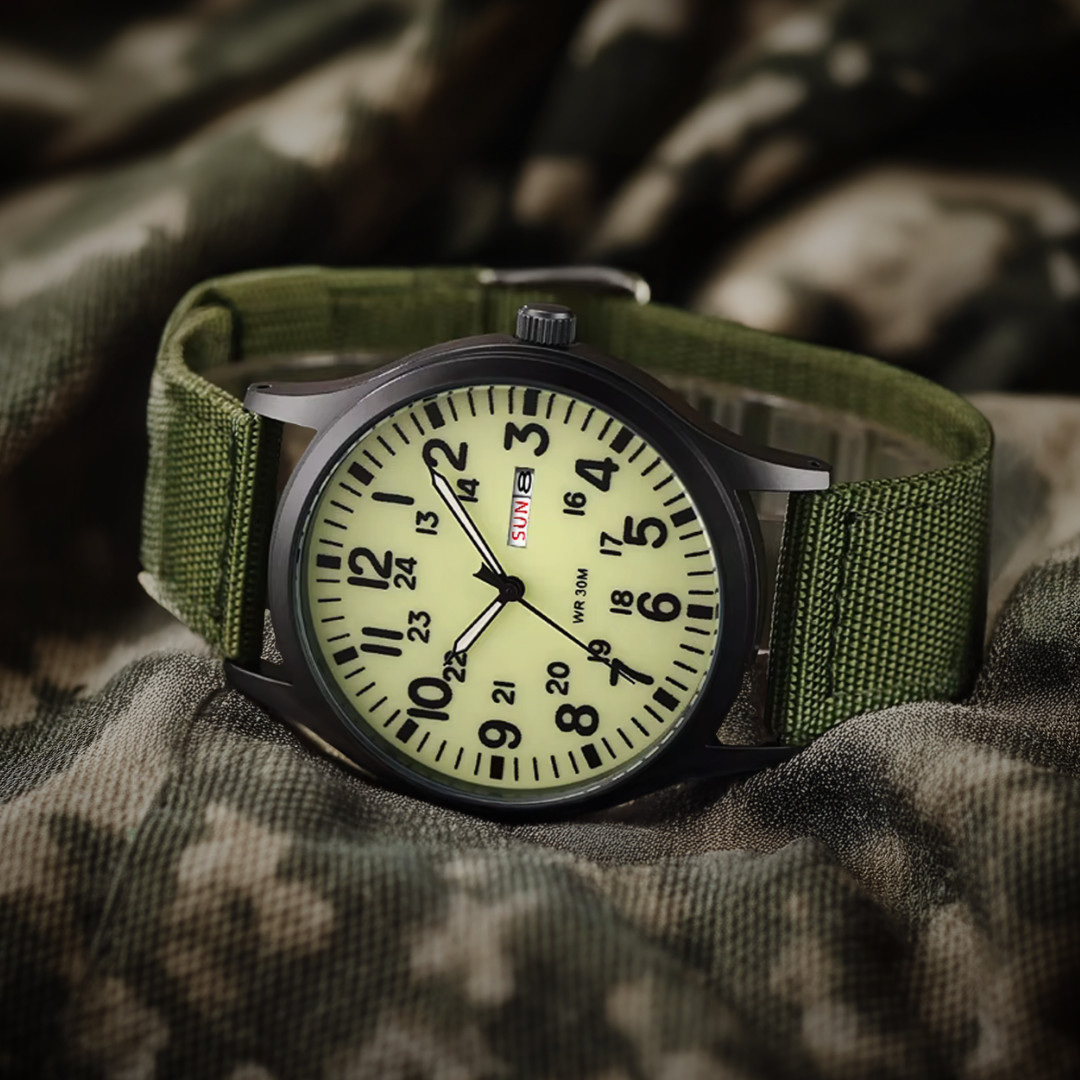 Montre de terrain durable
