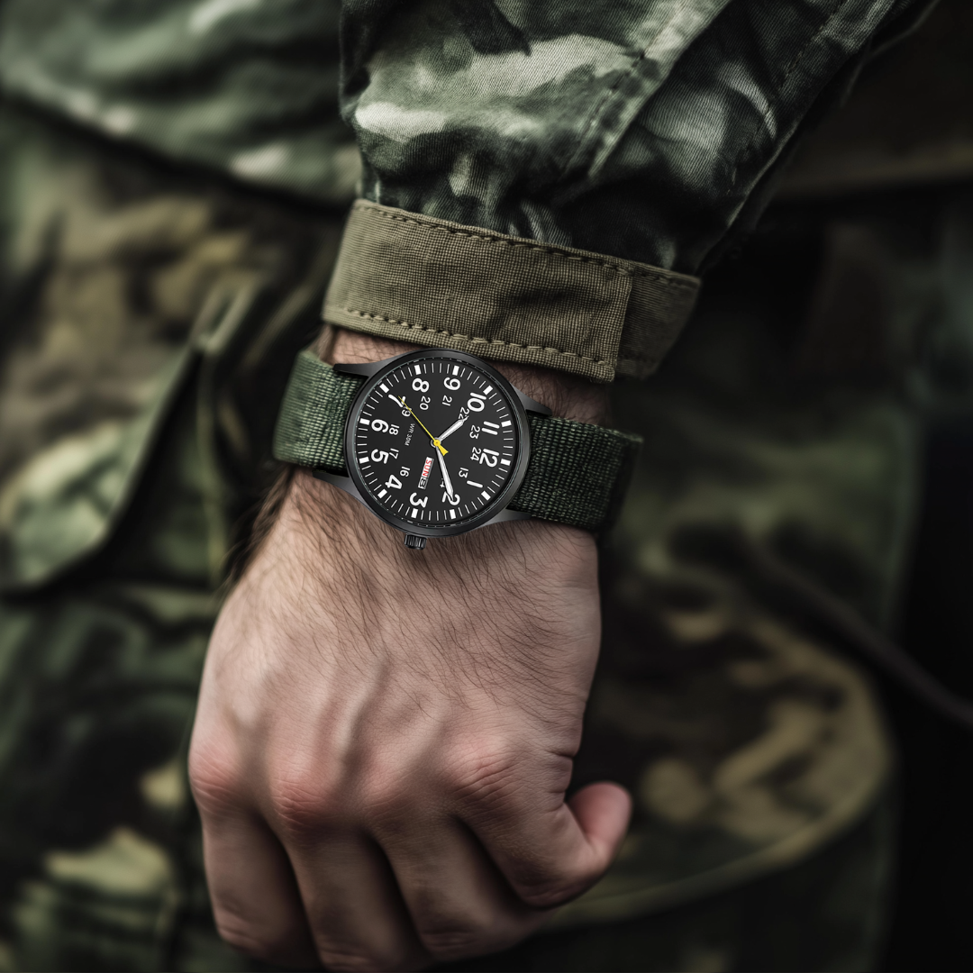 Montre de terrain durable