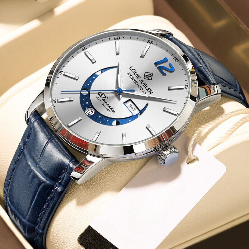 Montre Élégante avec Phases Lunaires