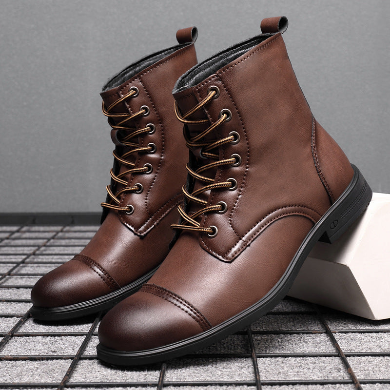 Elyvora™ | Bottes Élégantes en Cuir pour Homme