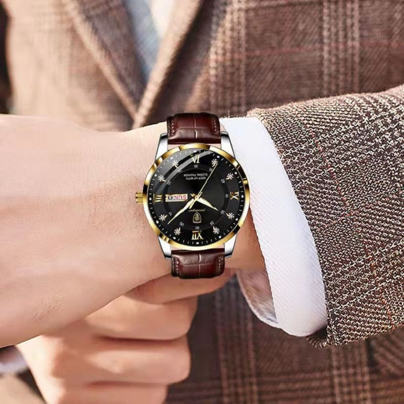 Montre Homme Imperméable Lumineuse
