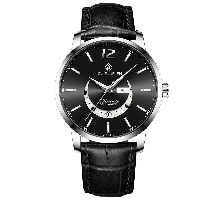 Montre Élégante avec Phases Lunaires