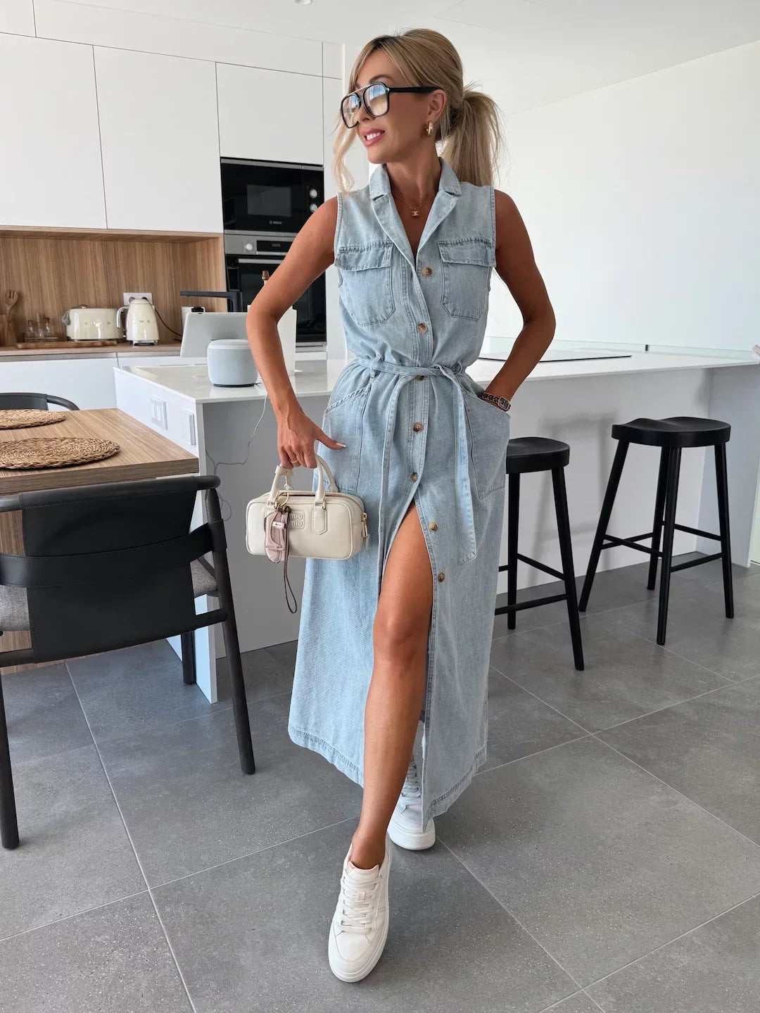 Lucie™ | Robe Maxi Élégante avec Détails Ludiques