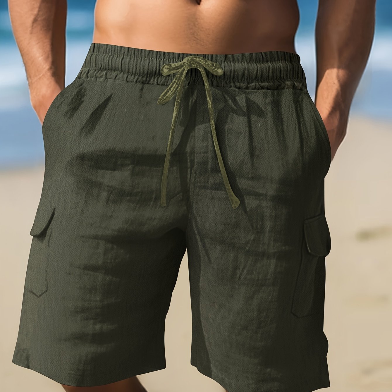 Bellano™ | Light Blue Men's Linen-Cotton Blend