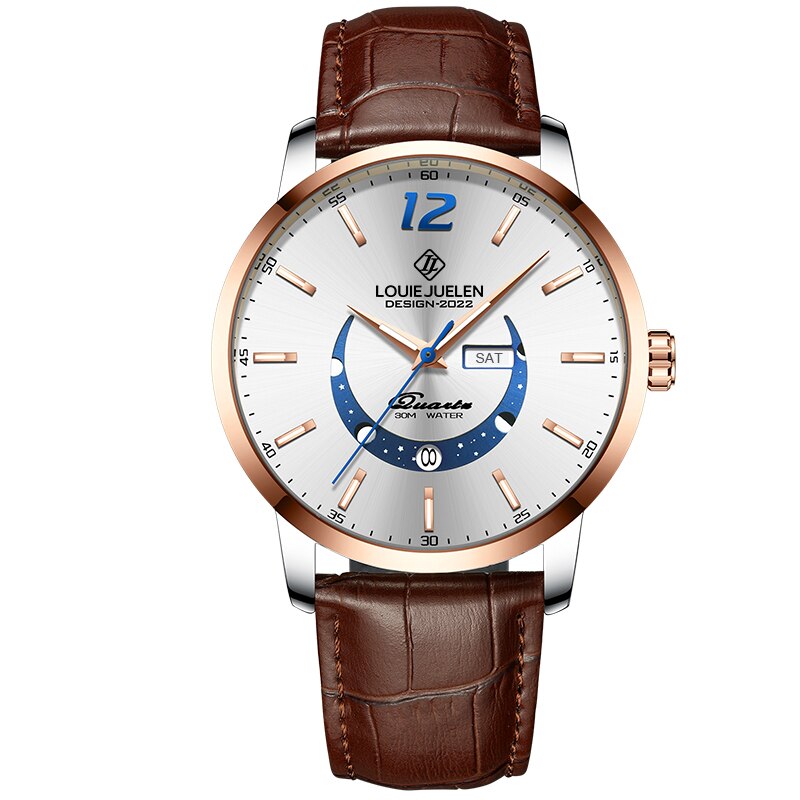 Montre Élégante avec Phases Lunaires
